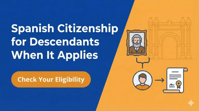 Spanish Citizenship for Descendants